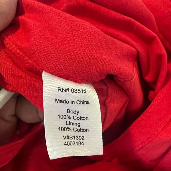 Coldwater Creek Red Maxi Dress 16 - Picture 9 of 9